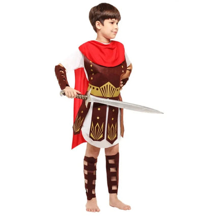 Boys Ancient Greek Roman Warrior Medieval Costume