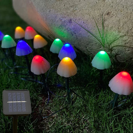 Outdoor Solar LED Mushroom Landscape Patio Lights