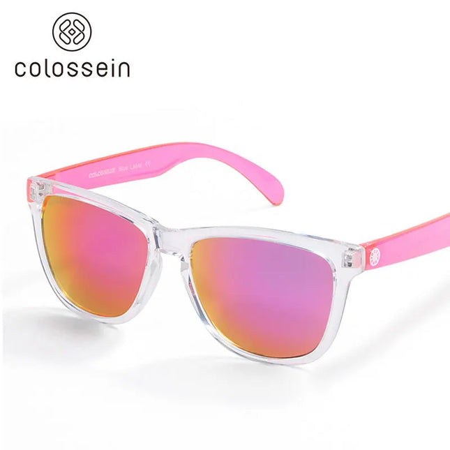 Women Gradient Transparent Lens Retro UV400 Sunglasses