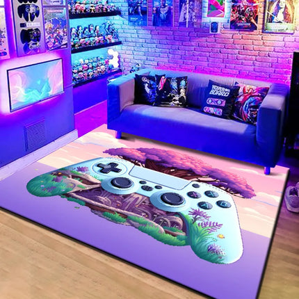 Nordic Inspired 3D Gaming Area Rug