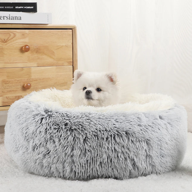 Plush Pet Washable Cat Dog Bed