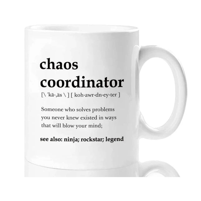 Chaos Coordinator Ceramic Novelty Coffee Mugs
