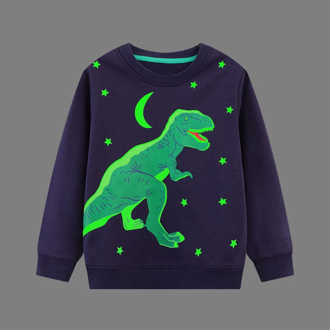 Baby Boys Luminous Halloween Dinosaur Sweater - Kids Shop Mad Fly Essentials