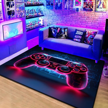 Nordic Inspired 3D Gaming Area Rug