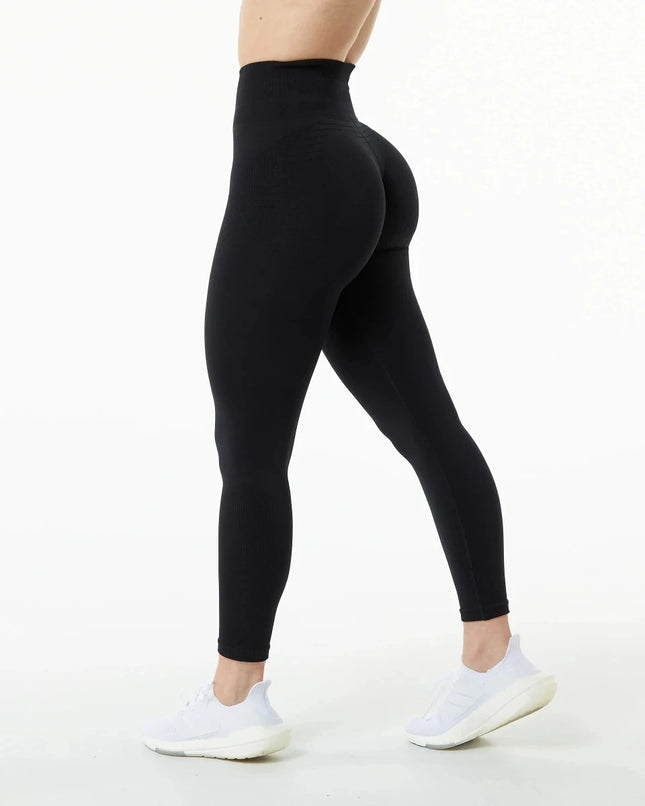 Women High-Waist Seamless Bubble Butt Fitness Leggings