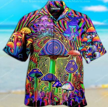 men's turn down collar shirts, men's party hawaiian shirts, men's party shirts, tiki party shirts, psychedelic turn down collar party shirts