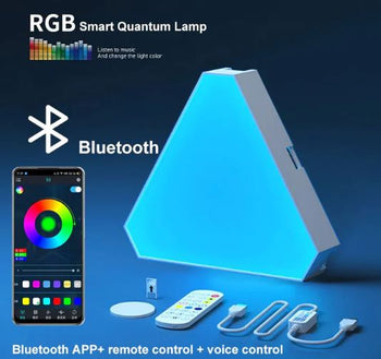 3D LED Night Lights, Quantum Smart Wall Night Lights, Gaming Night Lights, RGB Lighting, Mushroom Fairy String Lights
