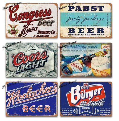 Vintage Metal Signs Pub Bar - Mad Fly Essentials - Mad Fly Essentials