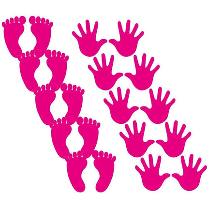 10 Pairs Handprint Adhesive 3D Wall Sticker - 3D Wall Sticker - Robmoda - Mad Fly Essentials