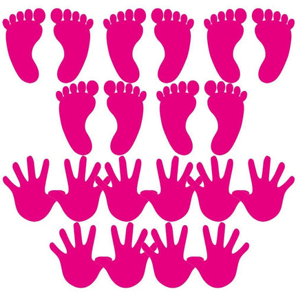 10 Pairs Handprint 3D Wall Sticker - Mad Fly Essentials