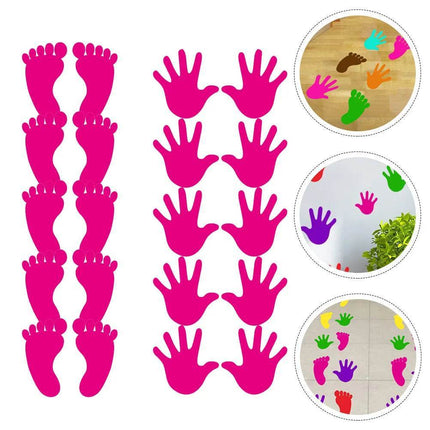 10 Pairs Handprint Adhesive 3D Wall Sticker - 3D Wall Sticker - Robmoda - Mad Fly Essentials