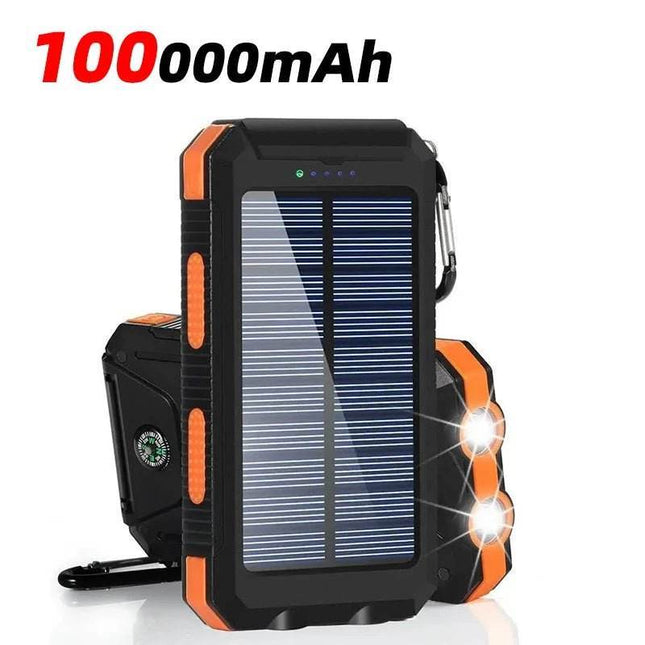 100000mAh Solar Power Bank with Two-Way Fast Charging - Mad Fly Essentials