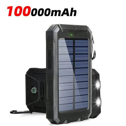 100000mAh 2 way charging Solar Powerbank Home Essentials - Home Essentials - Foxsur - Mad Fly Essentials