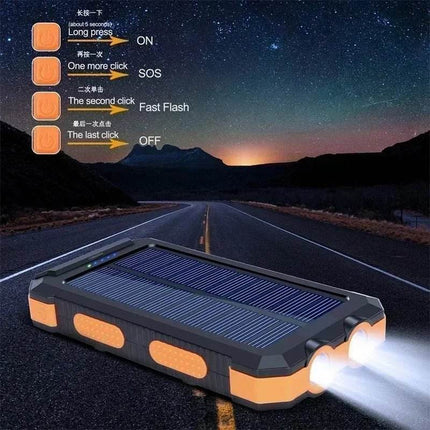 100000mAh 2 way charging Solar Powerbank Home Essentials - Home Essentials - Foxsur - Mad Fly Essentials