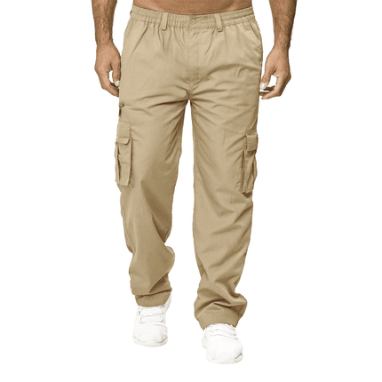 Men Loose Straight-Leg Cargo Pants - Mad Fly Essentials