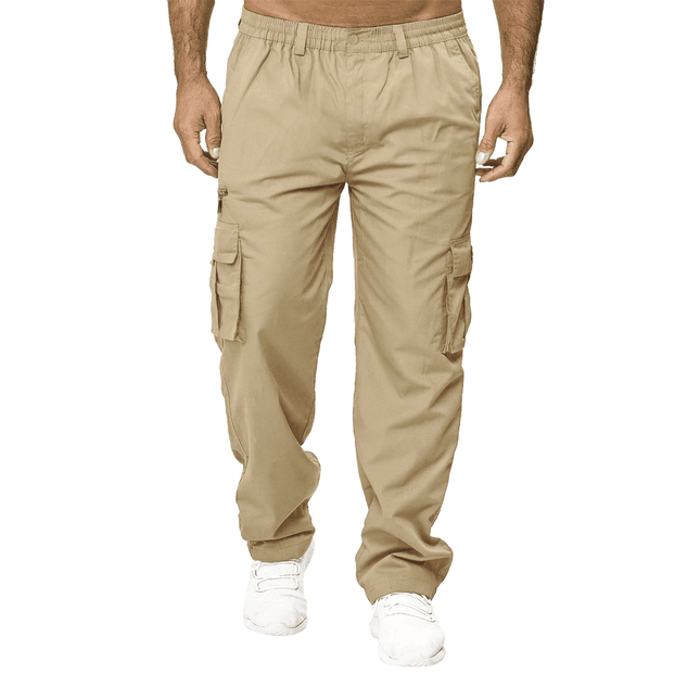 Men Loose Straight-Leg Cargo Pants - Mad Fly Essentials