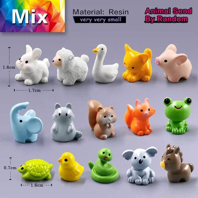 10Pcs Easter Rabbit Squirrel Elephant Miniature Fairy Garden Decor - Mad Fly Essentials