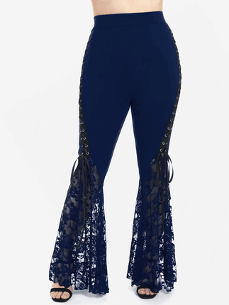Women Plus Bohemian Lace Harem Pants - Mad Fly Essentials