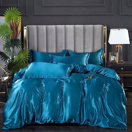 1pc Queen King Satin Quilt Duvet Set - Duvet Set - ANIMAL GAME - Mad Fly Essentials