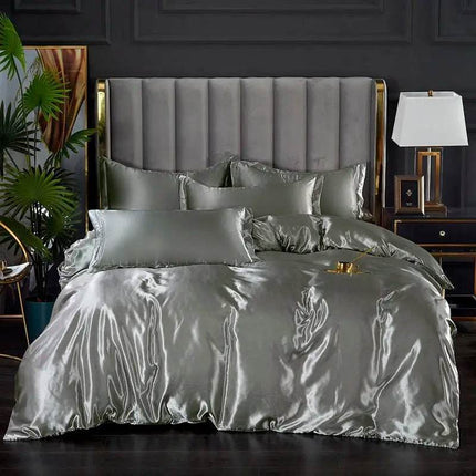 1pc Queen King Satin Quilt Duvet Set - Duvet Set - ANIMAL GAME - Mad Fly Essentials