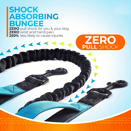 2in1 Reflective Double No Pull Dog Leash Pet Essentials - Pet Essentials - PETLOVEY - Mad Fly Essentials