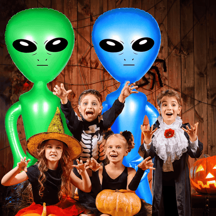 2Pcs Inflatable Alien Toy Halloween Decor - Halloween Decor - Party Essentials - Mad Fly Essentials