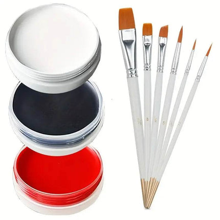 30g 6 Brush Set Pro Face Paint Party Essentials - Party Essentials - Mad Fly Essentials - Mad Fly Essentials