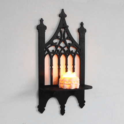 Medieval Black Vintage Gothic Candle Holder Home Decor - Mad Fly Essentials