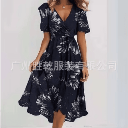 Women Plus Floral Business Lady Maxi Dress - Mad Fly Essentials