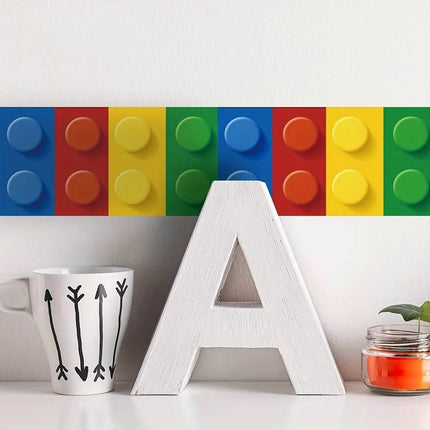 3D Blocks Vinyl Kids Room Wallpaper - Wallpaper - FUNLIFE - Mad Fly Essentials