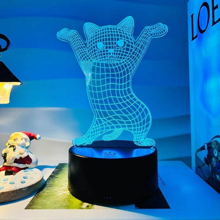 3D Cat 7 - Color LED Night Light - LED Night Light - Sololandor - Mad Fly Essentials