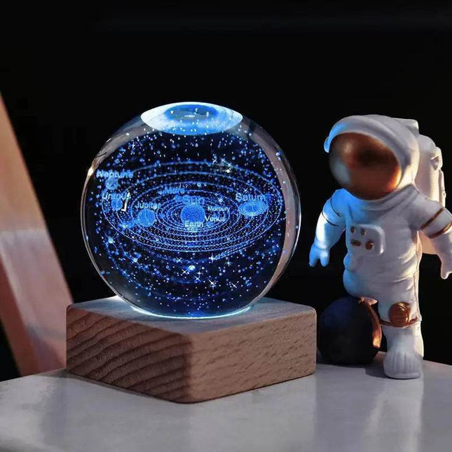 3D Crystal Planet Saturn LED Night Light - LED Night Light - OIMG - Mad Fly Essentials