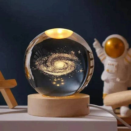 3D Crystal RGB Planetary Galaxy LED Night Light - LED Night Light - trecaan - Mad Fly Essentials