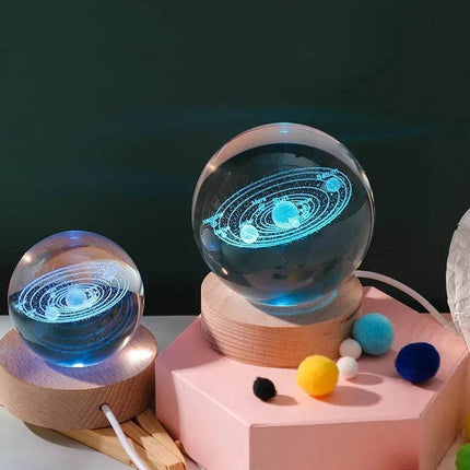 3D Crystal RGB Planetary Galaxy LED Night Light - LED Night Light - trecaan - Mad Fly Essentials