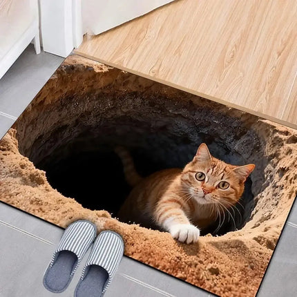 3D Doormat Cat Animal Illusion Rug - 3D Doormat - cLoocL - Mad Fly Essentials