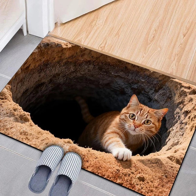3D Doormat Cat Animal Illusion Rug - 3D Doormat - cLoocL - Mad Fly Essentials
