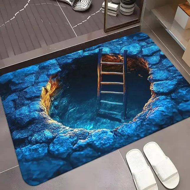 3D Doormat Cave Pattern Home Decor Entrance Floor Mat - 3D Doormat - Mental hope - Mad Fly Essentials