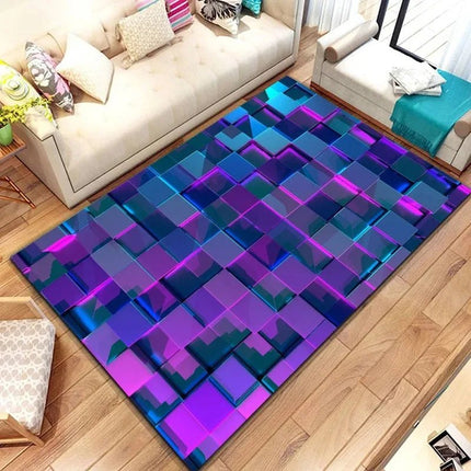 3D Doormat Geometric Block Living Room Earth Floor Mat - 3D Doormat - Afervor - Mad Fly Essentials