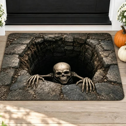 3D Doormat Optical Illusion Skull Pit Doormat - 3D Doormat - CSMY - Mad Fly Essentials