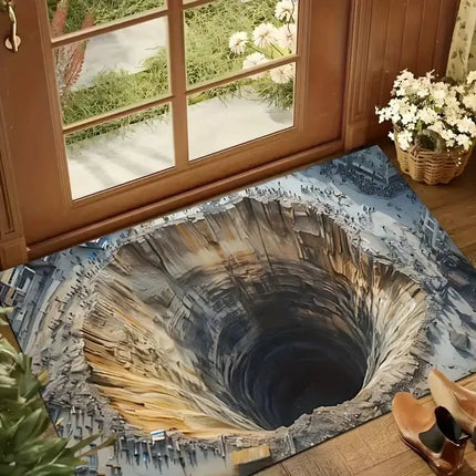 3D Doormat Visual Illusion Pothole Manhole Entrance Mat - 3D Doormat - cLoocL - Mad Fly Essentials