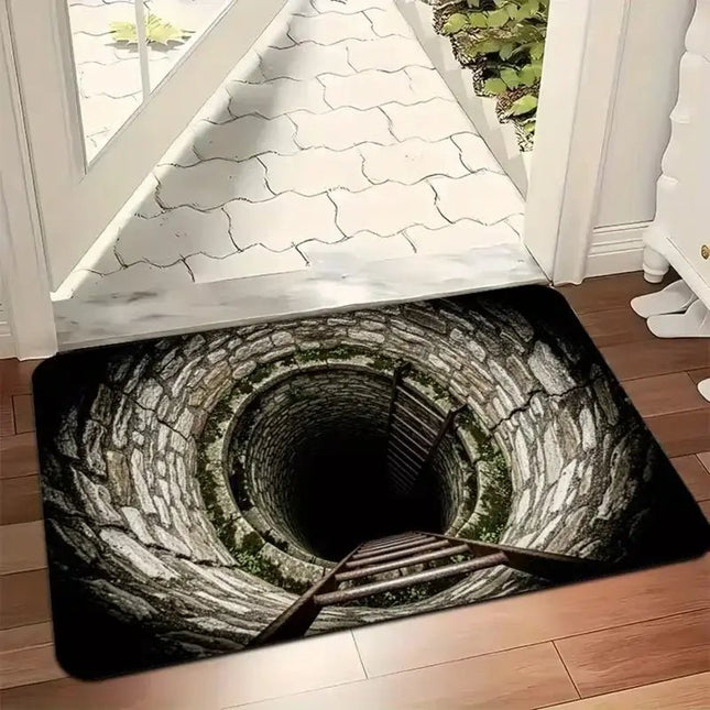 3D Doormat Visual Illusion Pothole Manhole Entrance Mat - 3D Doormat - cLoocL - Mad Fly Essentials