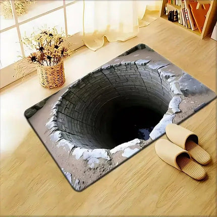 3D Doormat Visual Illusion Pothole Manhole Entrance Mat - 3D Doormat - cLoocL - Mad Fly Essentials