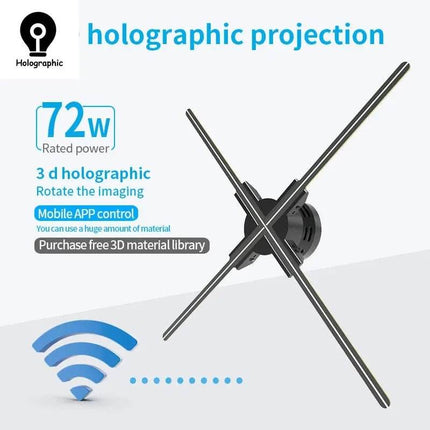3D Fan Hologram LED Advertising Projector Home Essentials - Home Essentials - OnTool - Mad Fly Essentials