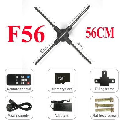 3D Fan Hologram LED Advertising Projector Home Essentials - Home Essentials - OnTool - Mad Fly Essentials