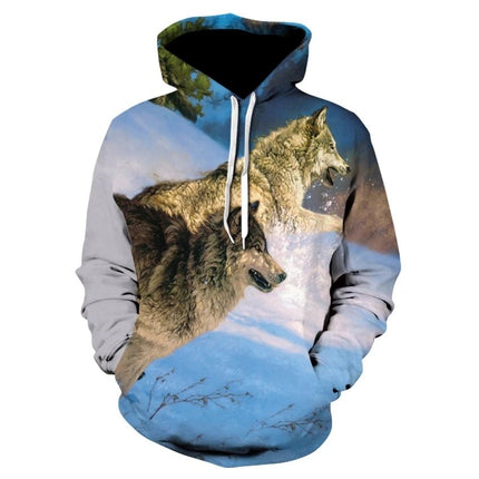 3D Hoodies Men Animal Wolf Blue Sweatshirt Hoodies - 3D Hoodies - TrendSetter - Mad Fly Essentials