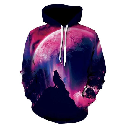 3D Hoodies Men Animal Wolf Blue Sweatshirt Hoodies - 3D Hoodies - TrendSetter - Mad Fly Essentials