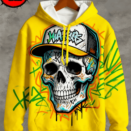 3D Hoodies Men Skull Skeleton 3D Graphic Pullover Tops Outerwear - 3D Hoodies - Day South Valley - Mad Fly Essentials