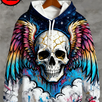 3D Hoodies Men Skull Skeleton 3D Graphic Pullover Tops Outerwear - 3D Hoodies - Day South Valley - Mad Fly Essentials