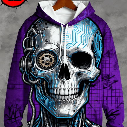 3D Hoodies Men Skull Skeleton 3D Graphic Pullover Tops Outerwear - 3D Hoodies - Day South Valley - Mad Fly Essentials