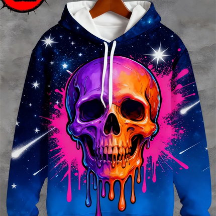 3D Hoodies Men Skull Skeleton 3D Graphic Pullover Tops Outerwear - 3D Hoodies - Day South Valley - Mad Fly Essentials